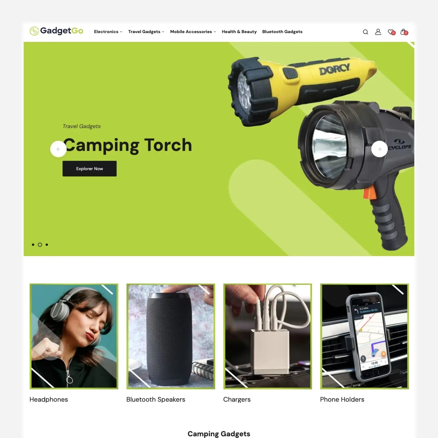 Gadgets Shopify Premium Dropship Store & Ecommerce Website The Stores Project