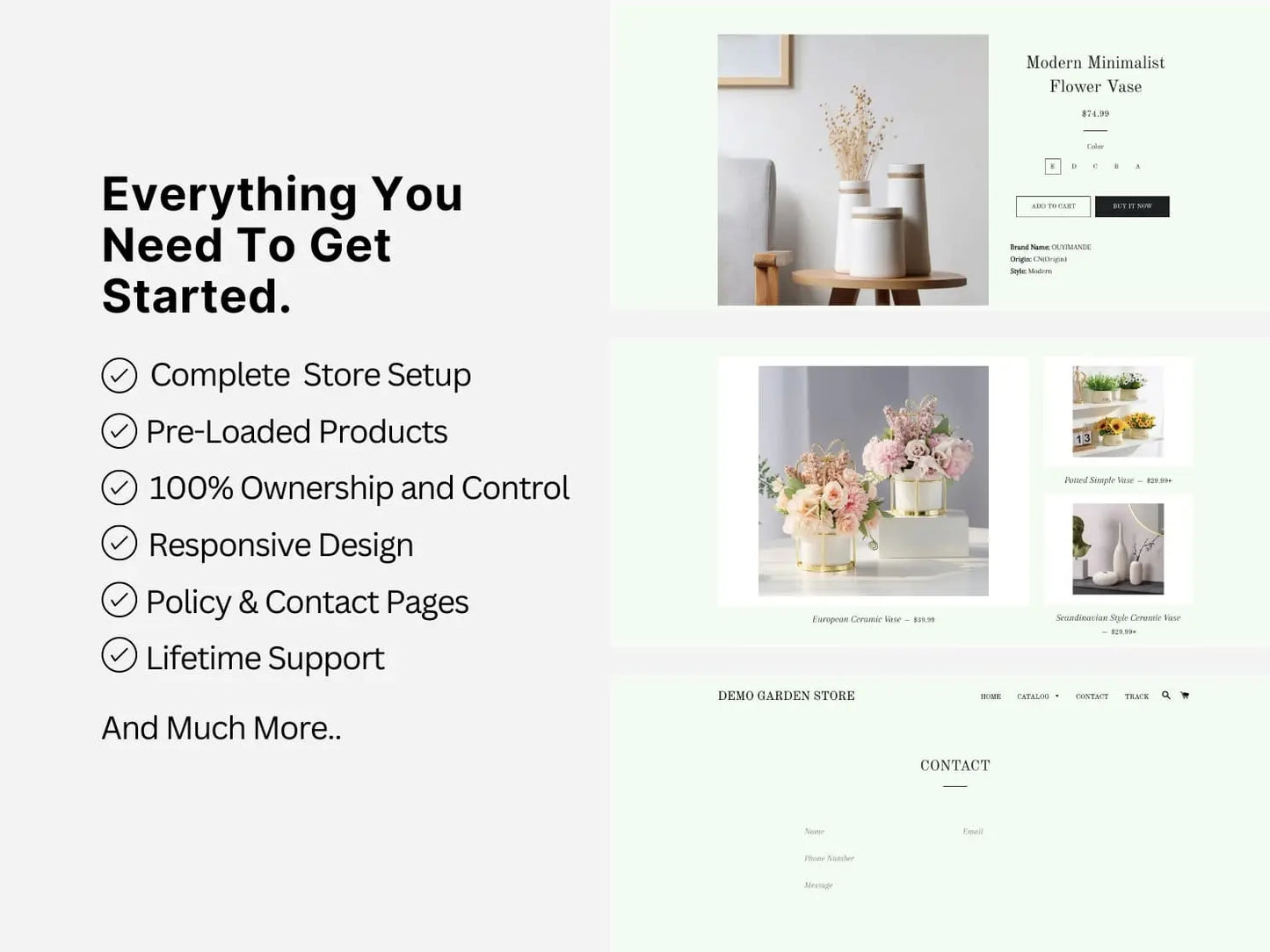 Garden Shopify Exclusive Dropship Store & Ecommerce Website The Stores Project