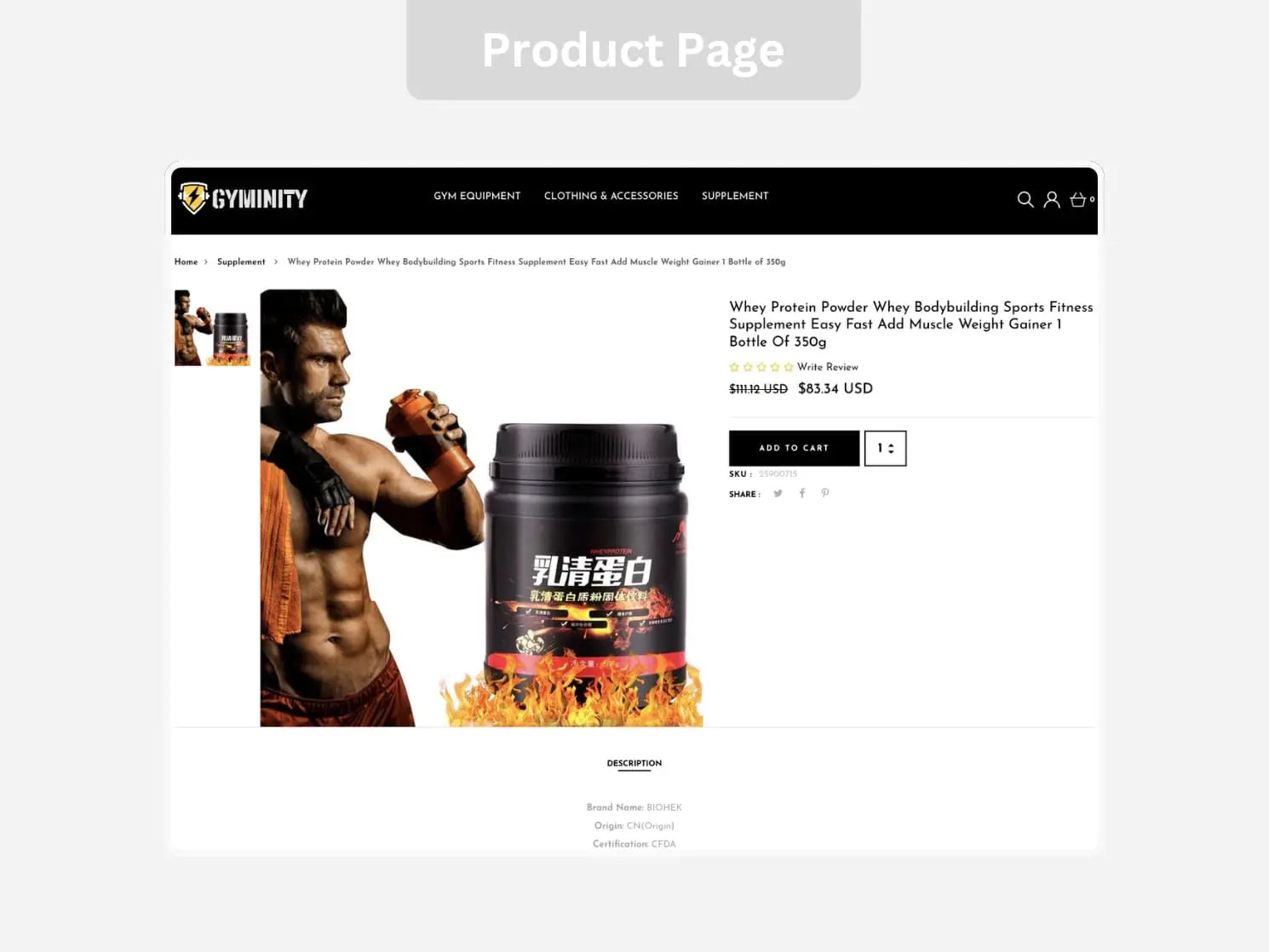 Gym Health and Fitness Shopify Starter Dropship Store & Ecommerce Website The Stores Project