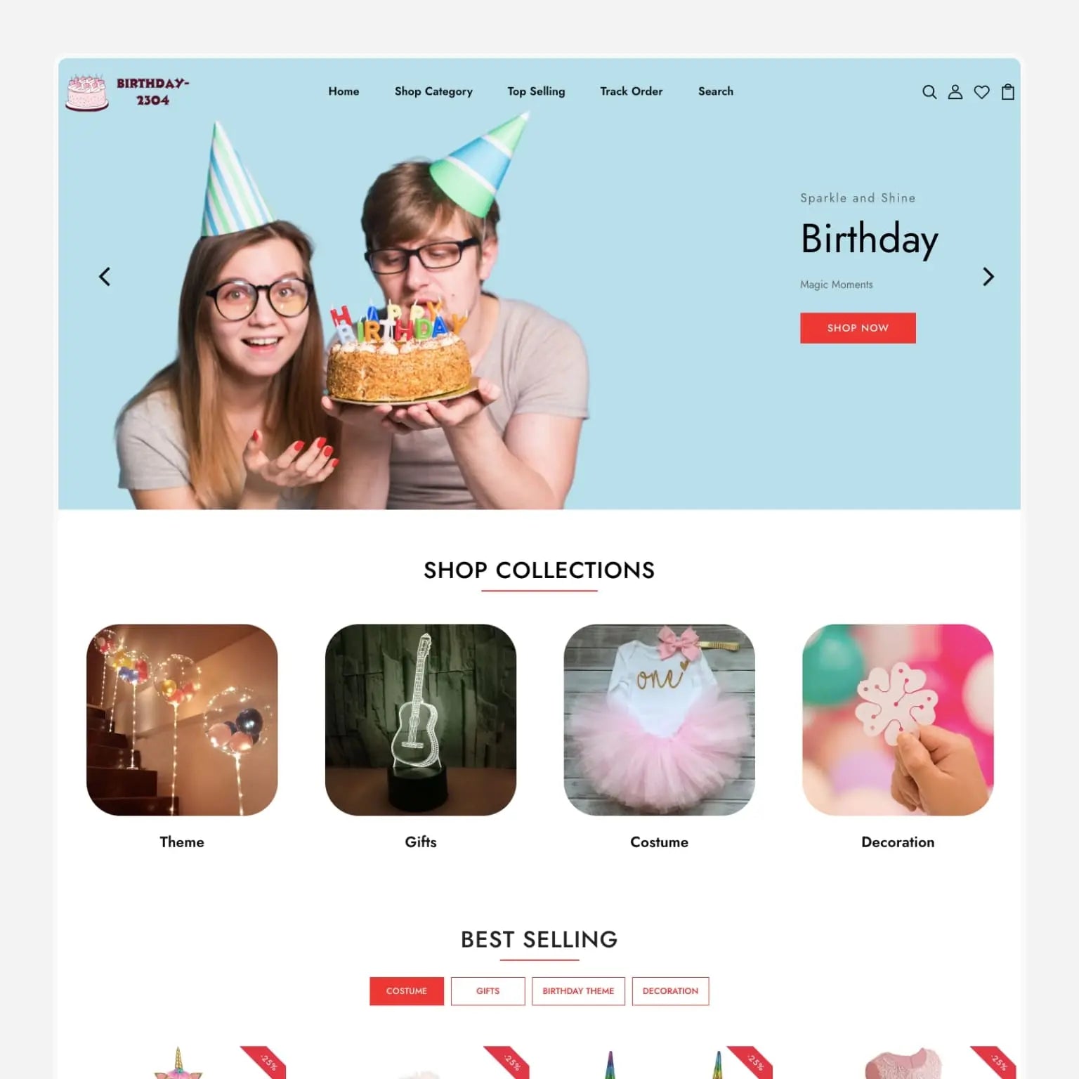 Happy Birthday Shopify Starter Dropship Store & Ecommerce Website The Stores Project