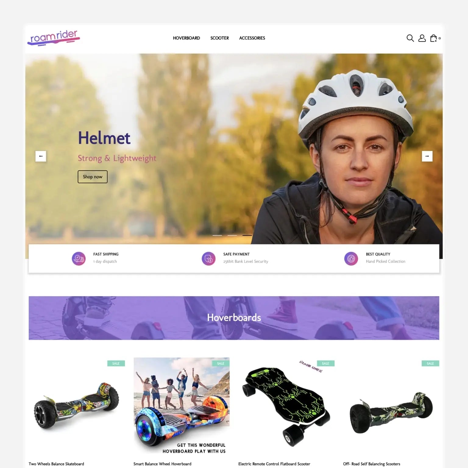 Hoverboard Shopify Starter Dropship Store & Ecommerce Website The Stores Project