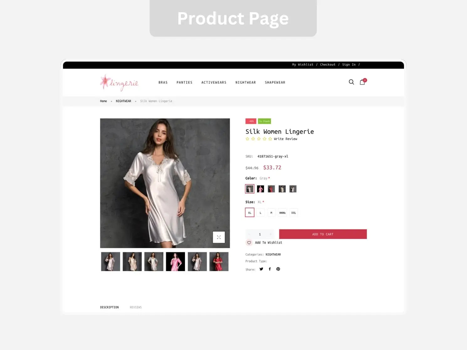 Lingerie Fashion Shopify Starter Dropship Store & Ecommerce Website The Stores Project