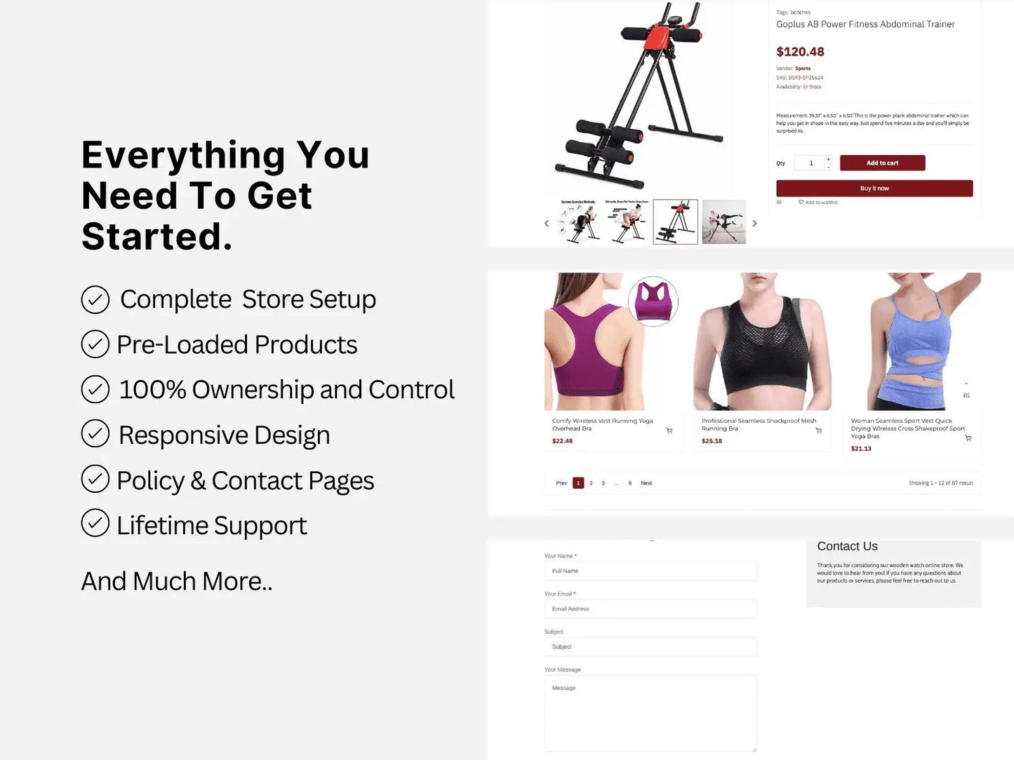 Sports Shopify Premium Dropship Store & Ecommerce Website The Stores Project