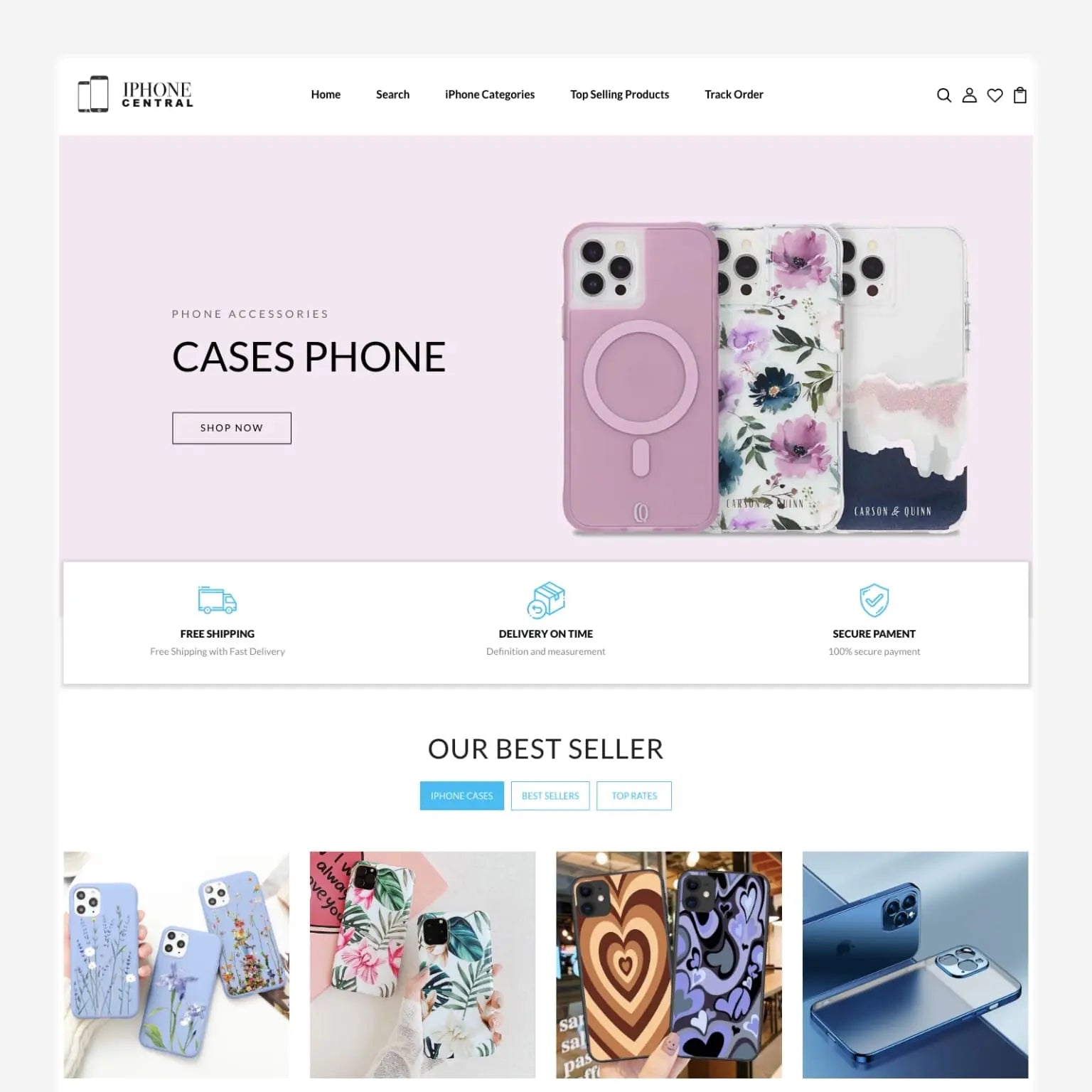 iPhone Accessories Shopify Starter Dropship Store & Ecommerce Website The Stores Project