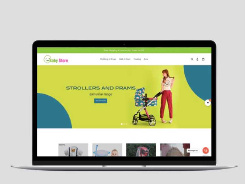Baby Clothes Shopify Starter Dropship Store & Ecommerce Website