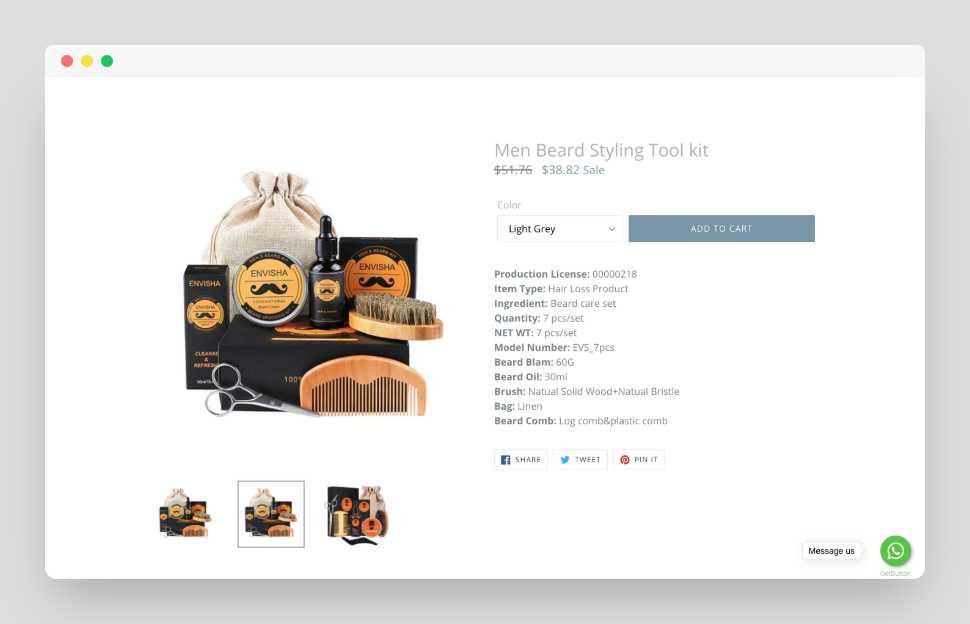 Beard Shopify Starter Dropship Store & Ecommerce Website