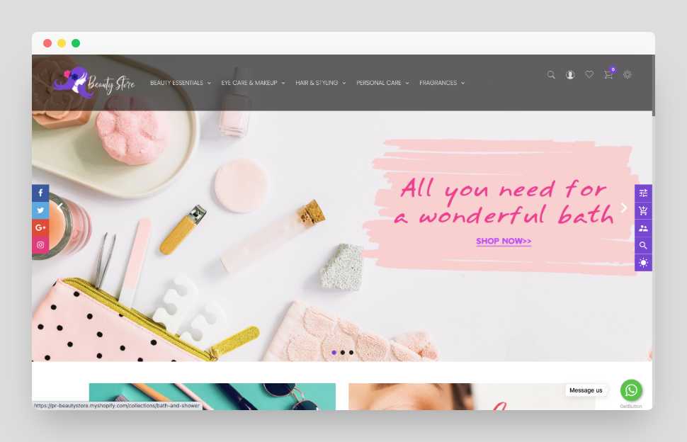 Beauty Shopify Premium Dropship Store & Ecommerce Website