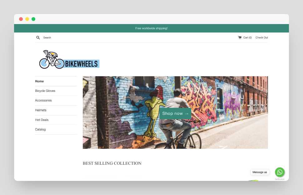 Bike Wheels Shopify Starter Dropship Store & Ecommerce Website