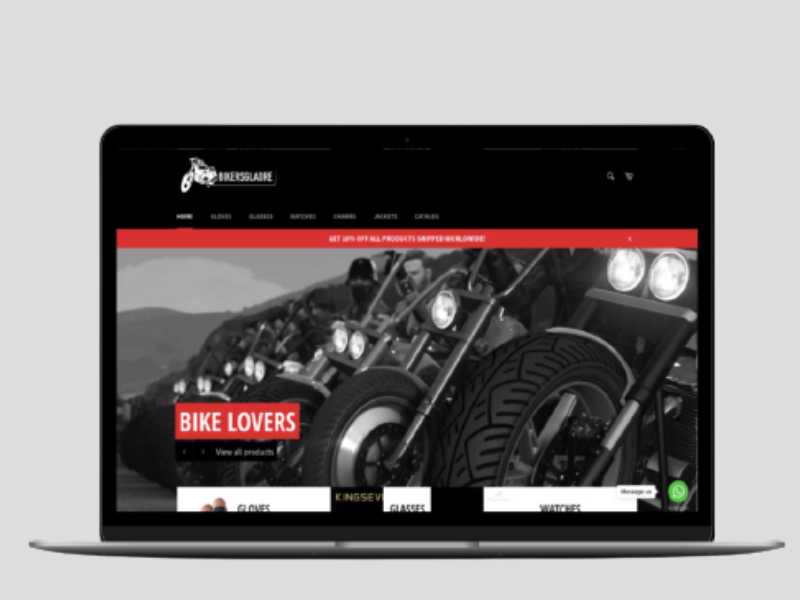Bikers Galore Shopify Starter Dropship Store & Ecommerce Website