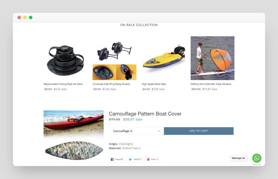 Boating Accessories Shopify Starter Dropship Store & Ecommerce Website