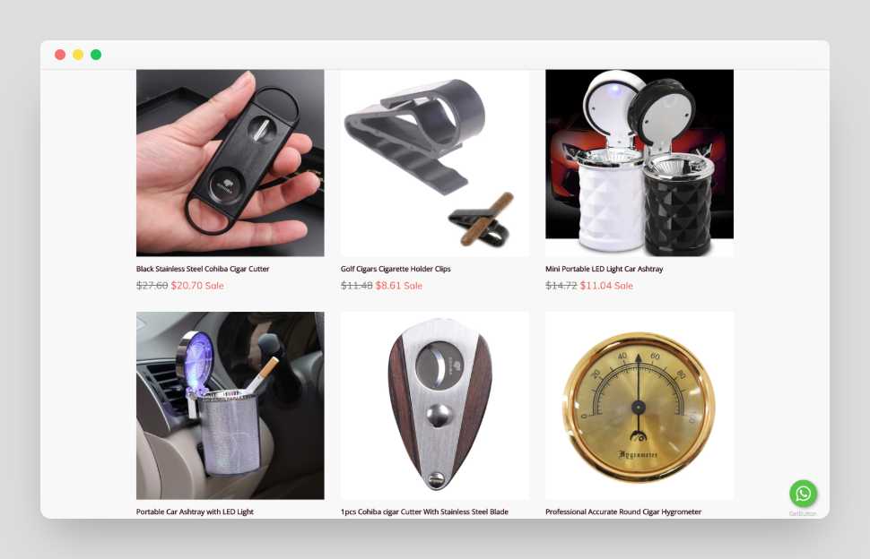Cigar Accessories Shopify Starter Dropship Store & Ecommerce Website