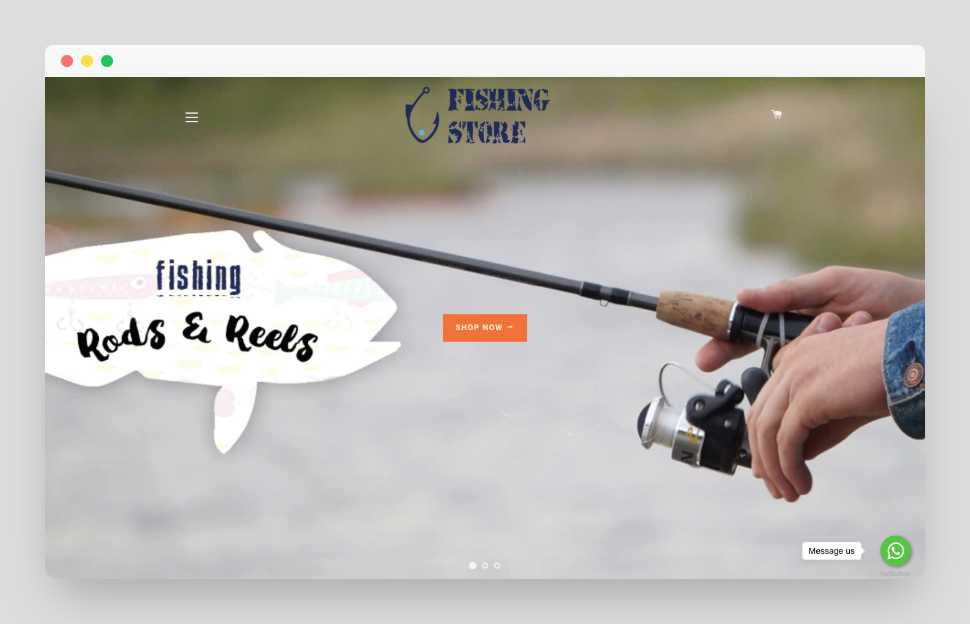 Fishing Accessories Shopify Starter Dropship Store & Ecommerce Website