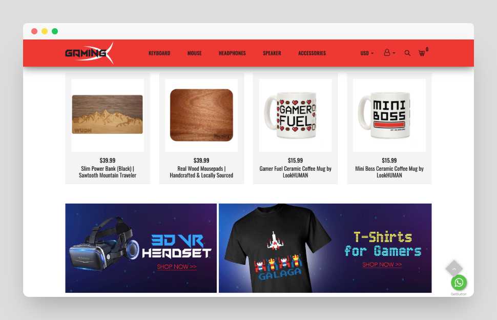 Gaming Shopify Premium Dropship Store & Ecommerce Website