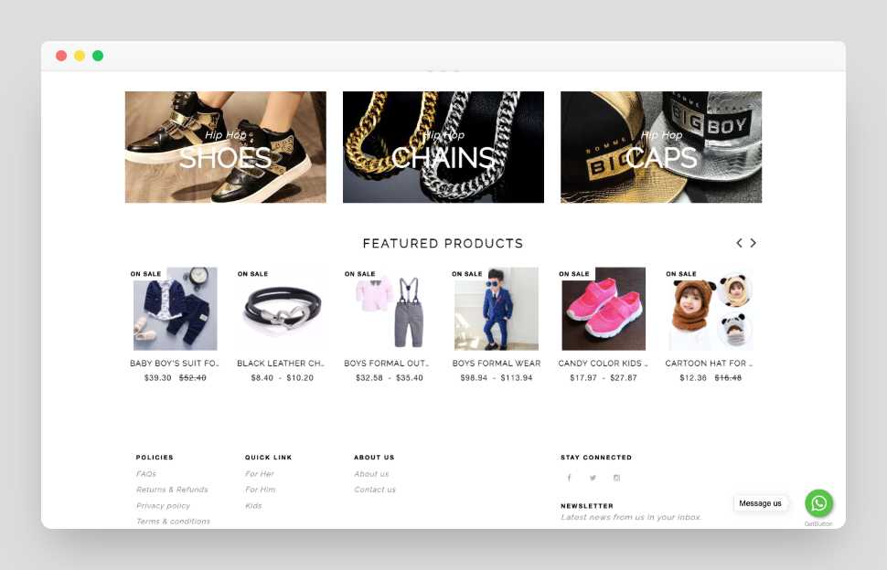 Hip Hop Fashion Shopify Starter Dropship Store & Ecommerce Website