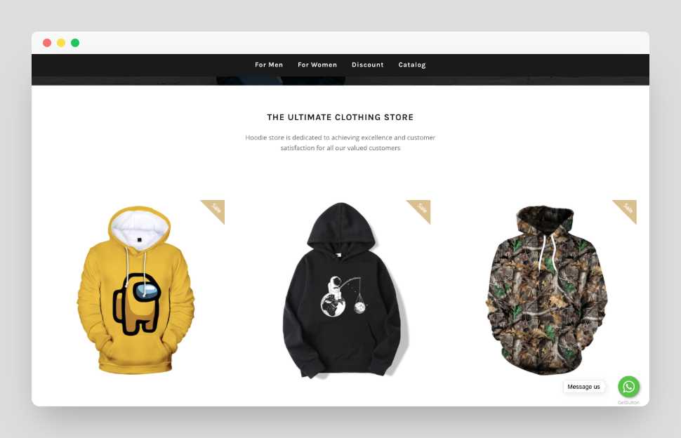 Hoodie Fashion Shopify Starter Dropship Store & Ecommerce Website