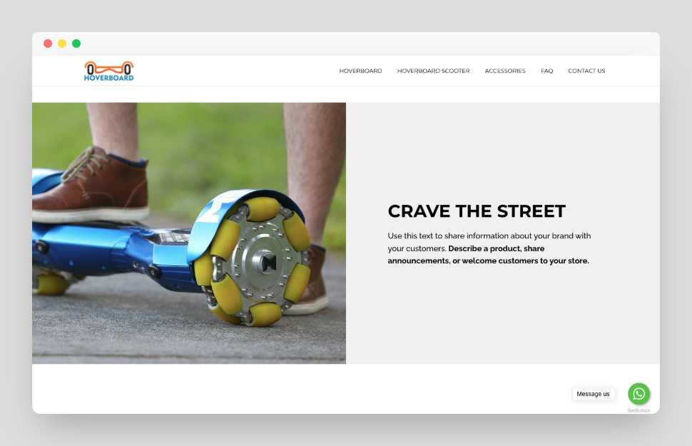 Hoverboard Shopify Starter Dropship Store & Ecommerce Website
