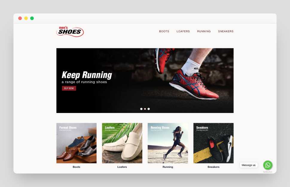 Men’s Shoes Shopify Starter Dropship Store & Ecommerce Website