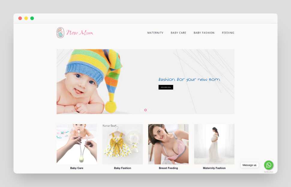 New Mom Shopify Starter Dropship Store & Ecommerce Website