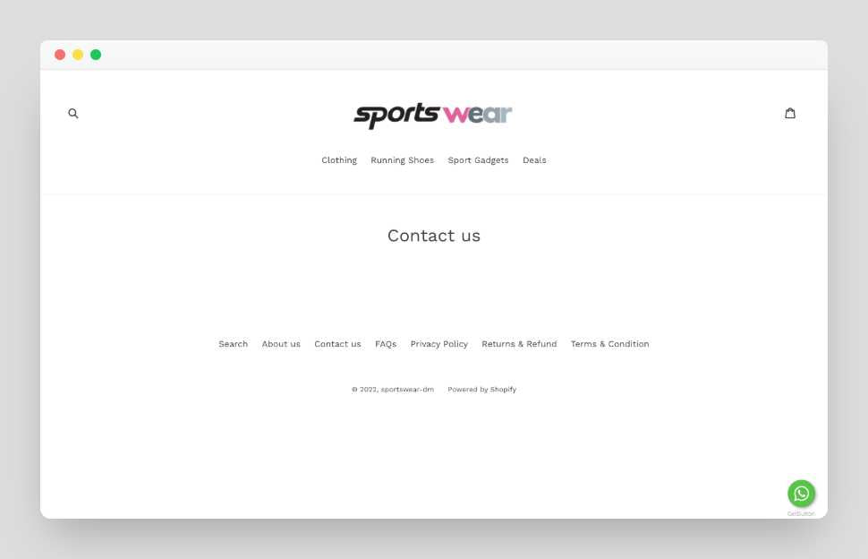 Sports Wear  Shopify Starter Dropship Store & Ecommerce Website