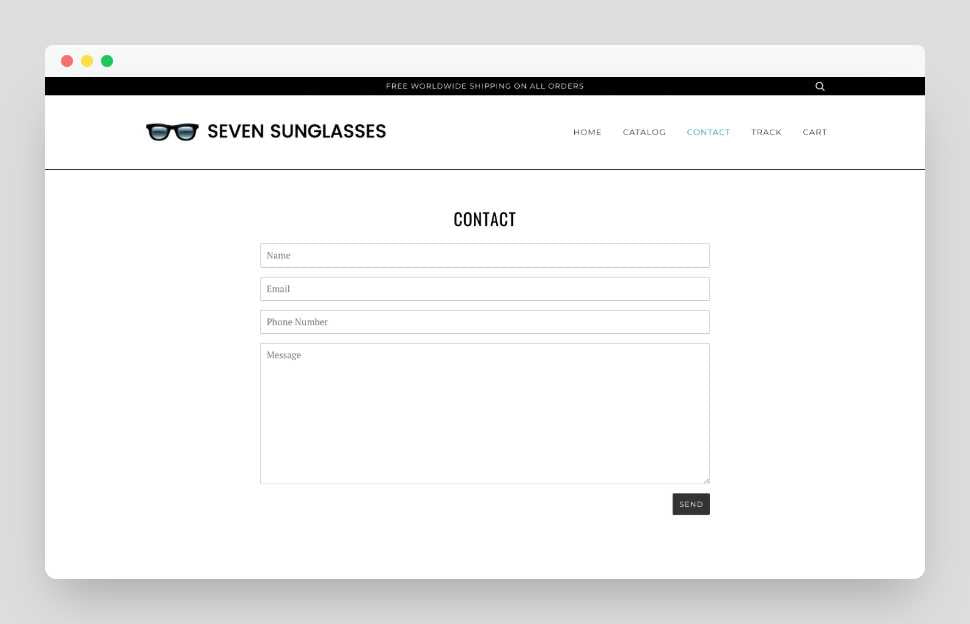 Sunglasses Shopify Exclusive Dropship Store & Ecommerce Website
