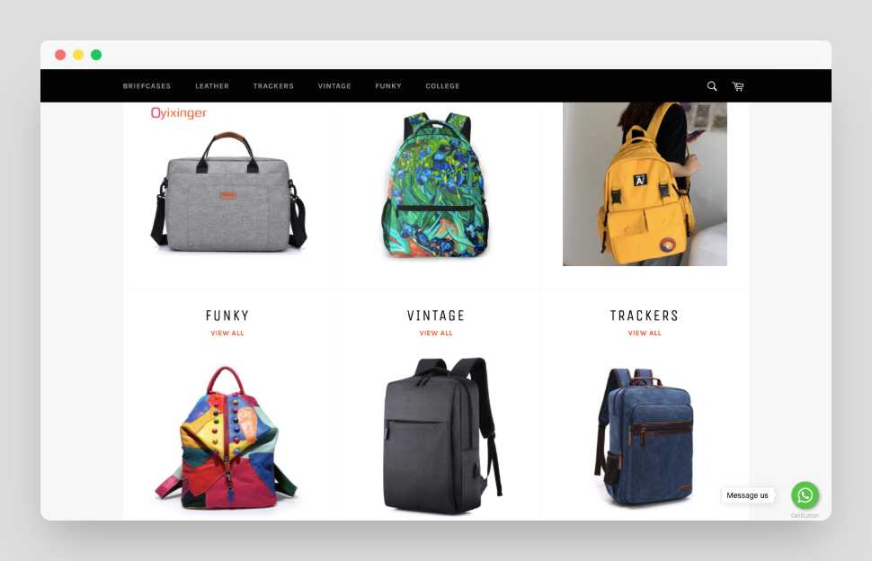 Trendy Bags Shopify Starter Dropship Store & Ecommerce Website