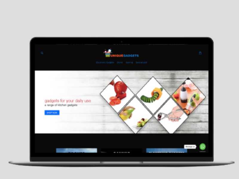 Unique Gadgets Shopify Starter Dropship Store & Ecommerce Website